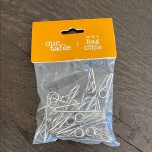Silver Our Table Bag Clips